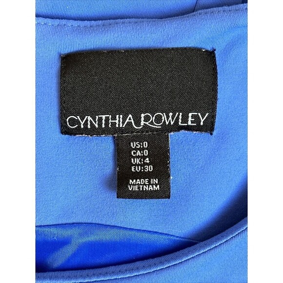 Cynthia Rowley Cobalt Royal Blue A-Line Dress Size 0 - Picture 9 of 11